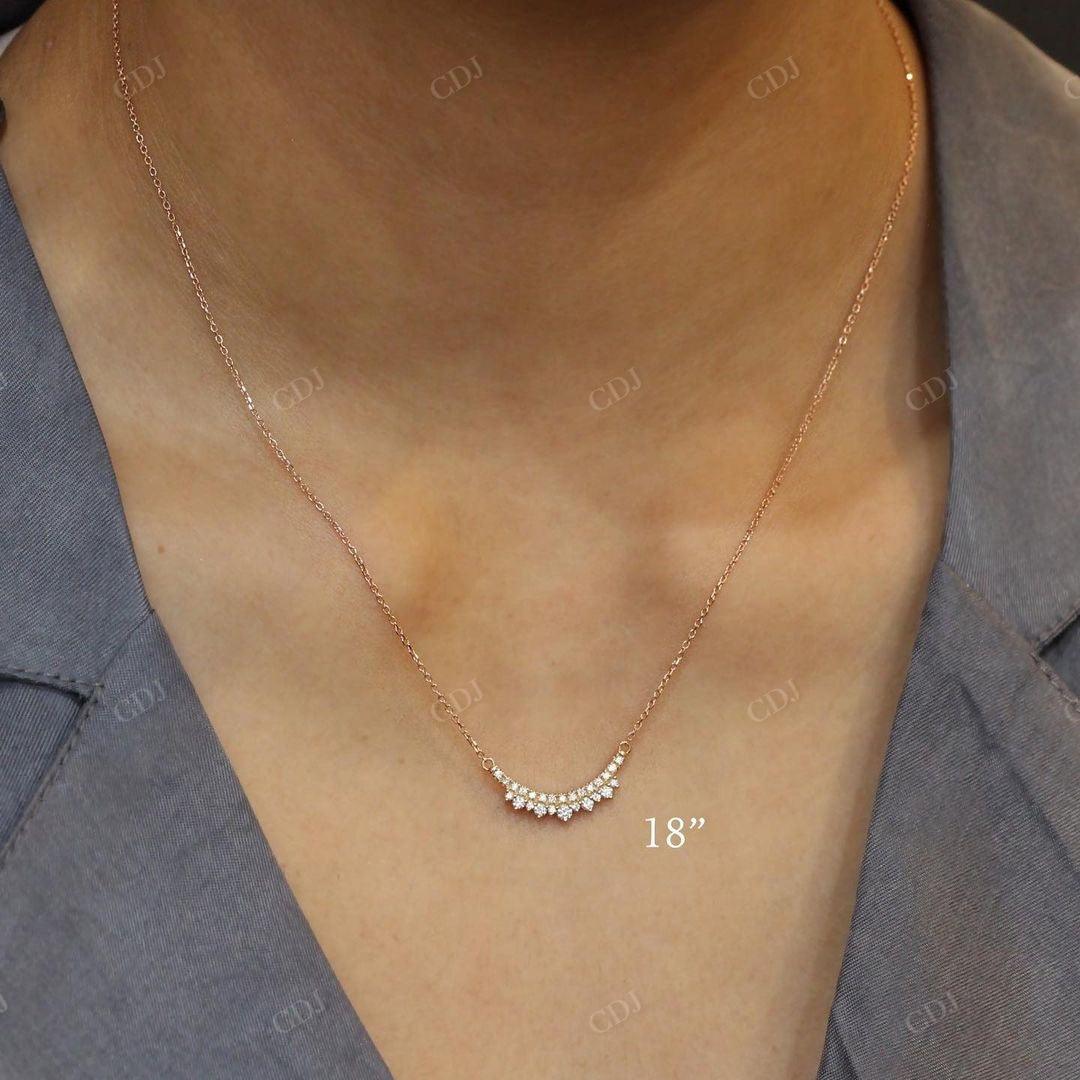 Lab Grown Diamond Gold Minimalist Pendant customdiamjewel