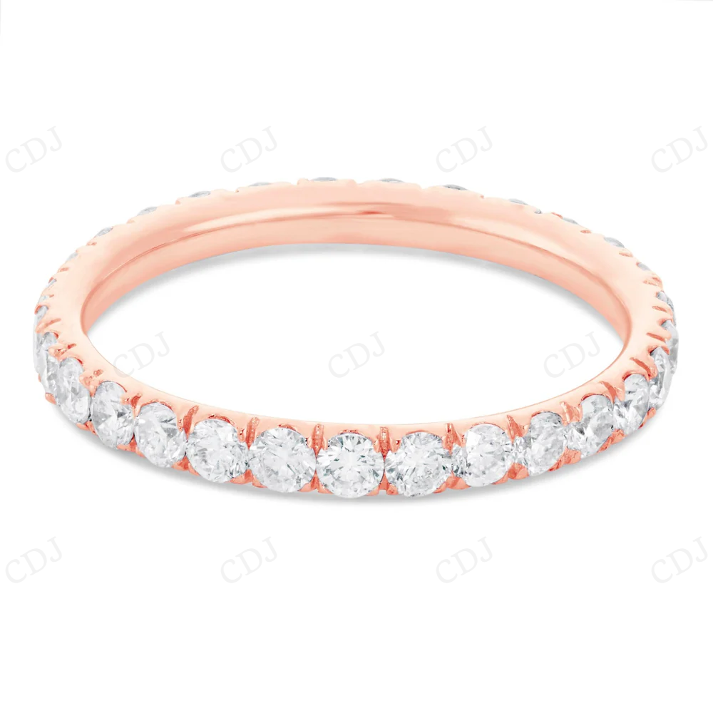 Sterling Silver Moissanite Full Eternity Band Diamond Ring hip hop jewelry CustomDiamJewel