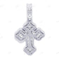 10K Gold Clover Cross Baguette Lab Grown Diamond Pendant Hip Hop Pendent CustomDiamJewel