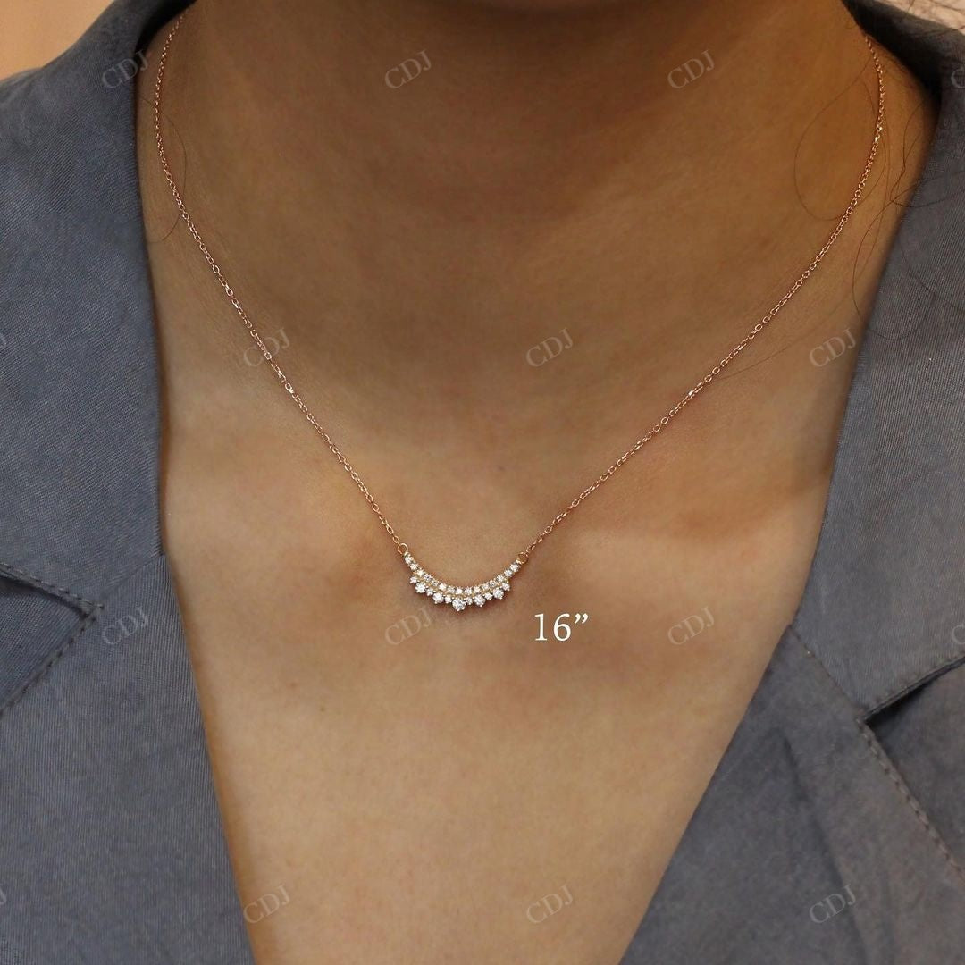 Lab Grown Diamond Gold Minimalist Pendant customdiamjewel
