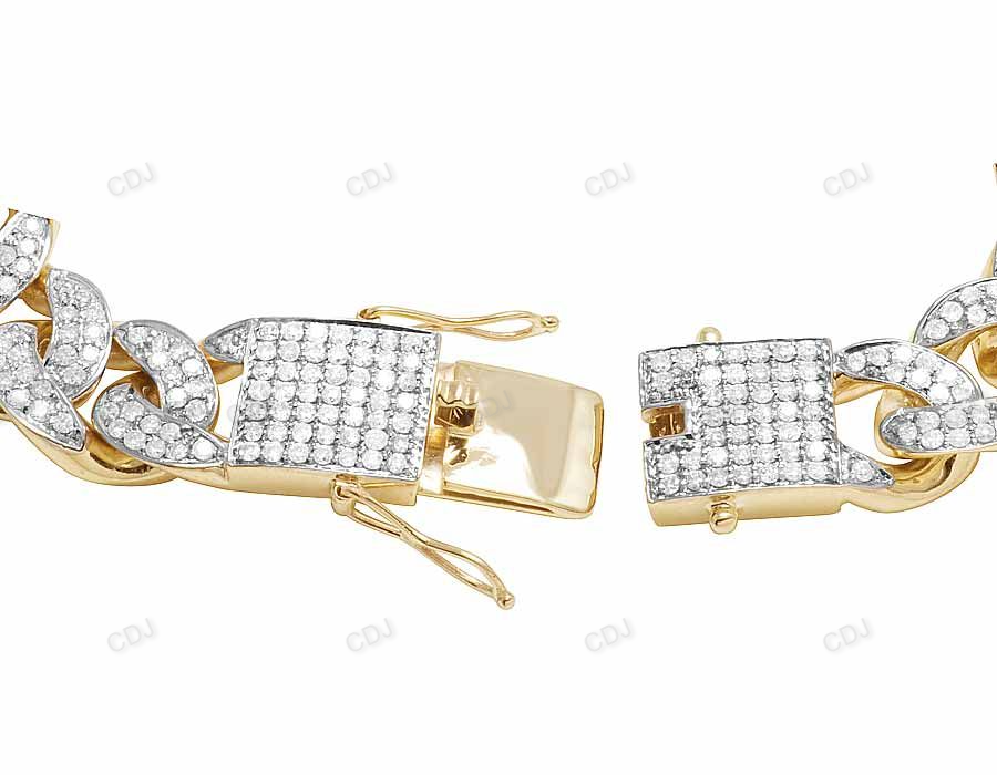 New Design Iced Out VVS Moisaanite Bracelet For Mens hip hop jewelry CustomDiamJewel