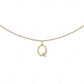 0.22 CTW 10K Gold Diamond Initial Q Letter Pendant CustomDiamJewel