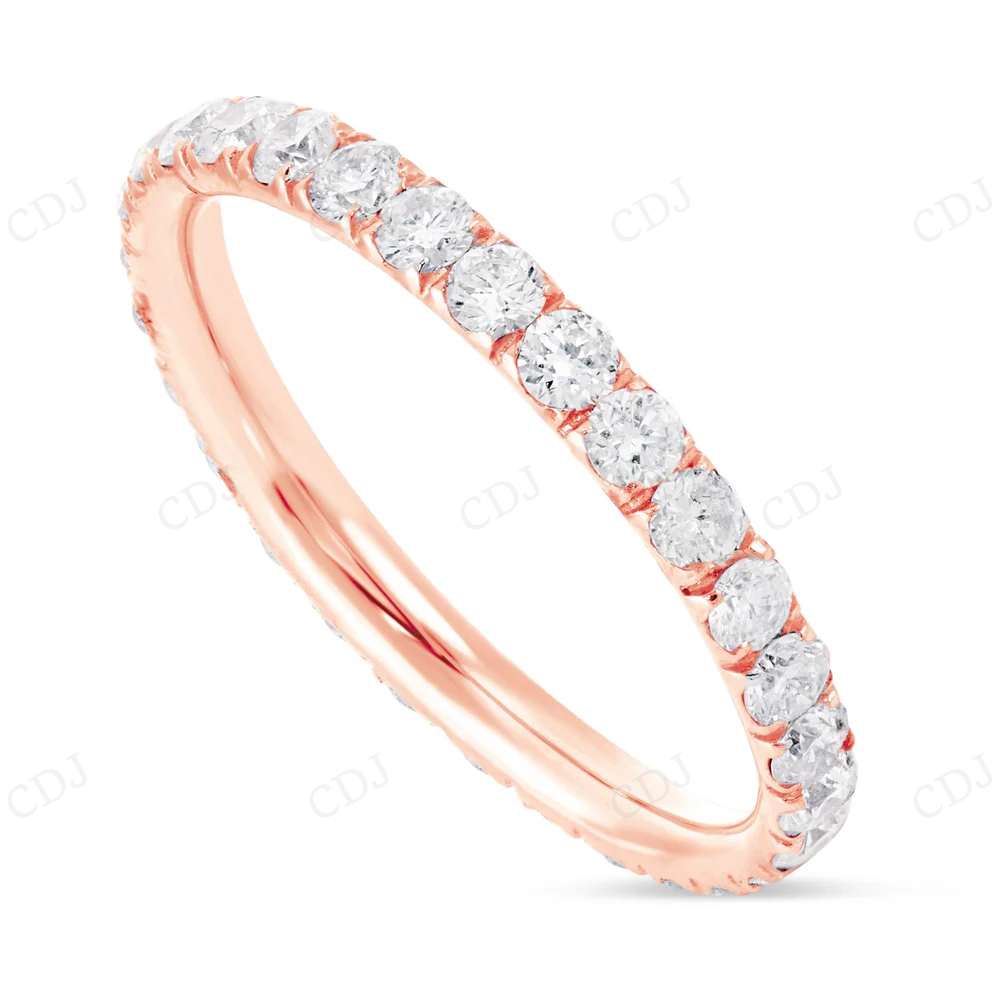 Sterling Silver Moissanite Full Eternity Band Diamond Ring hip hop jewelry CustomDiamJewel