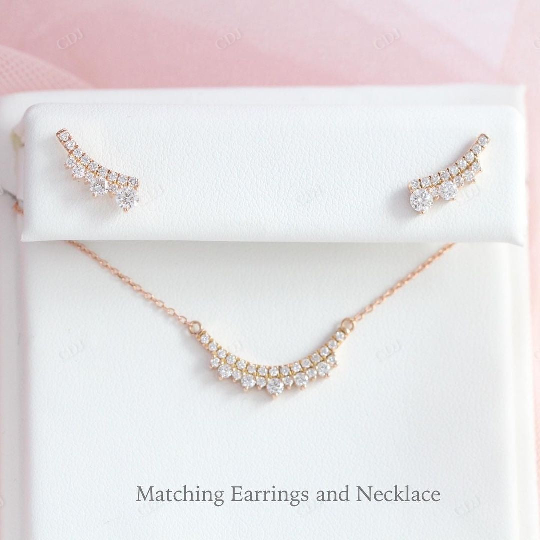 Lab Grown Diamond Gold Minimalist Pendant customdiamjewel