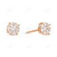 0.50ct Moissanite Diamond Cluster Stud Earrings Stud earrings CustomDiamJewel