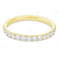 Sterling Silver Moissanite Full Eternity Band Diamond Ring hip hop jewelry CustomDiamJewel