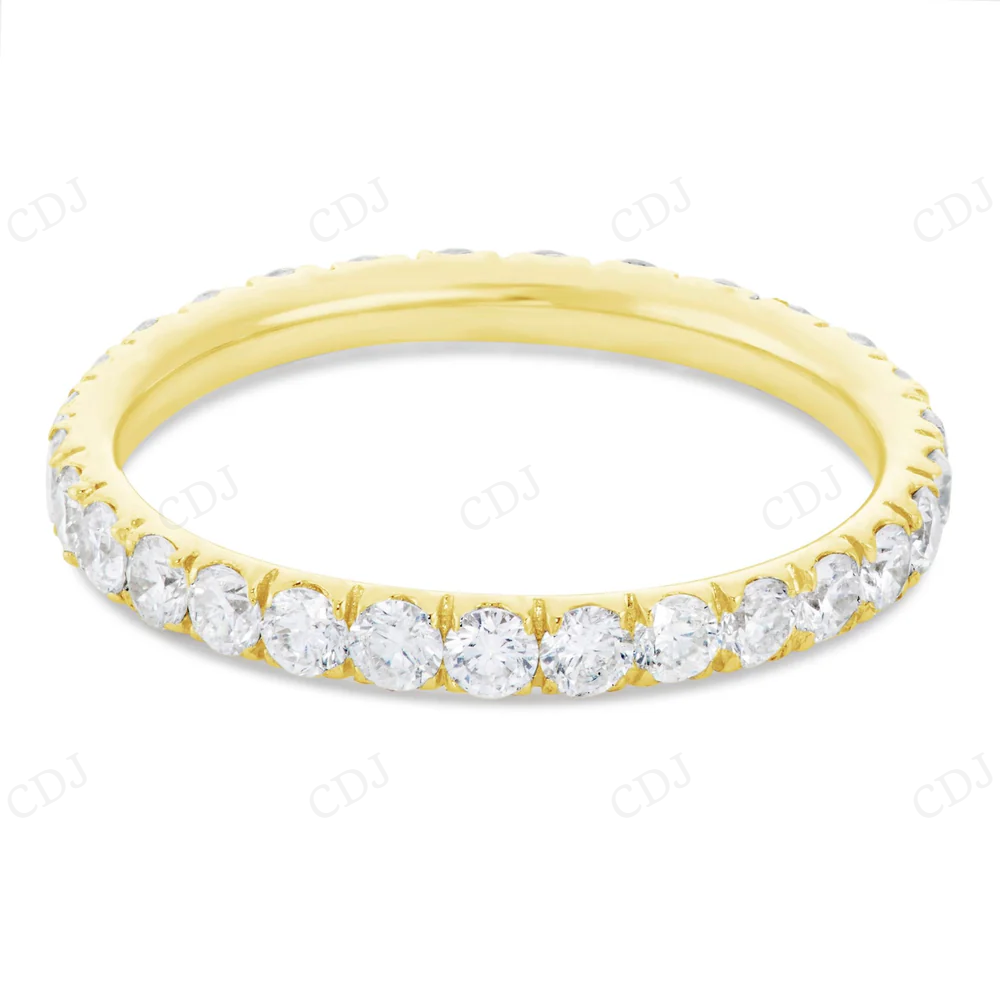 Sterling Silver Moissanite Full Eternity Band Diamond Ring hip hop jewelry CustomDiamJewel
