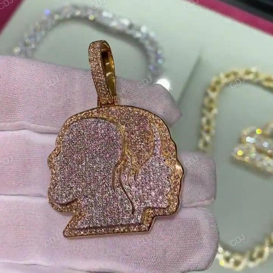 IGI certificate Ice Out Diamond Custom Face Pendant hip hop jewelry CustomDiamJewel   