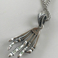 Skeleton Hand Skull Mens Biker Goth Pendant  customdiamjewel   