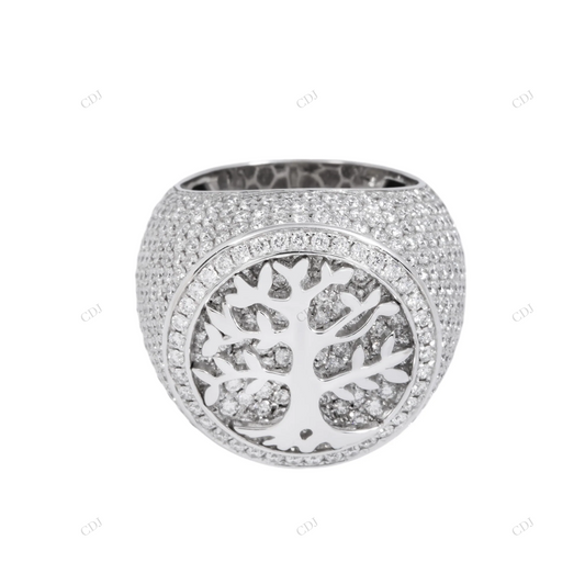 925 Silver Tree of Life Men's Hip Hop Ring hip hop jewelry customdiamjewel