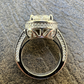 Moissanite Halo Engagement Promise Ring  customdiamjewel   