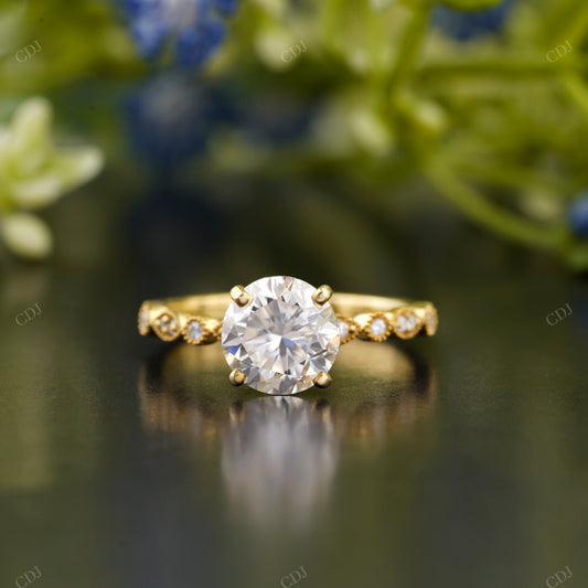 Round Lab-Grown Diamond Vintage Ring customdiamjewel