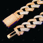 925 Silver Two Tone Miami Cuban Link Chain CustomDiamJewel