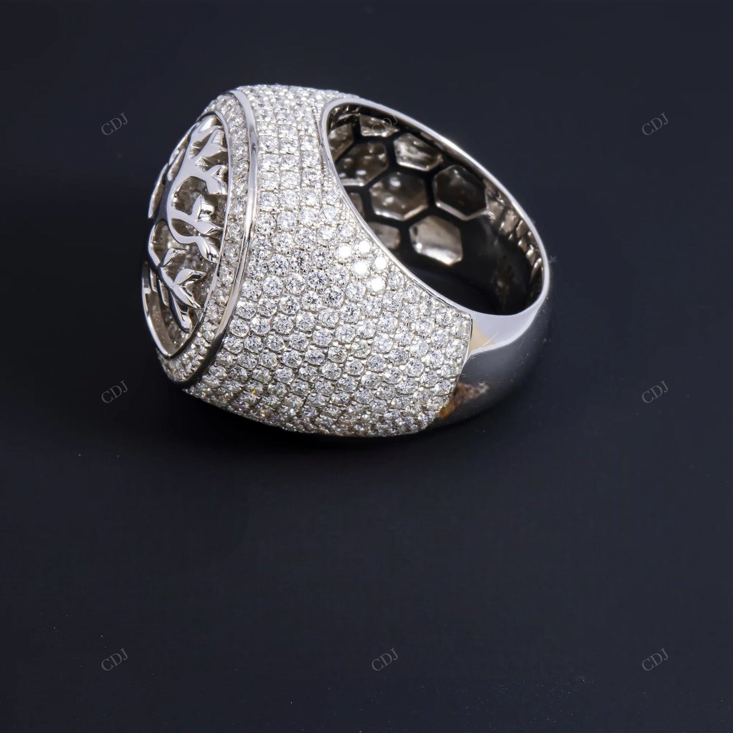 S925 Silver Moissanite Tree Men's Hip Hop Ring hip hop jewelry customdiamjewel