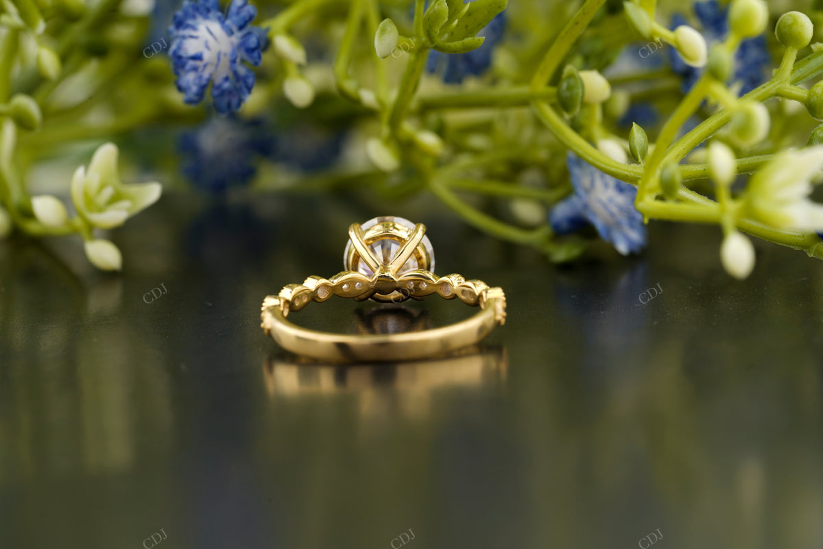 Round Lab-Grown Diamond Vintage Ring customdiamjewel