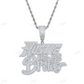 Hip Hop Iced Out Letter Moissanite Pendant hip hop jewelry CustomDiamJewel