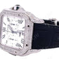 Small Diamond Bezel Cartier Custom Moissanite Watch customdiamjewel