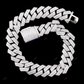 925 Silver Baguette Moissanite Miami Cuban Link Chain CustomDiamJewel