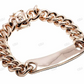 Mens Silver Moissanite Pave ID Cuban Bracelet hip hop jewelry CustomDiamJewel