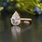 Pear Lab-Grown Diamond Pavé Ring customdiamjewel