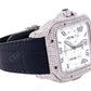 Small Diamond Bezel Cartier Custom Moissanite Watch customdiamjewel