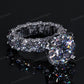 Full Eternity Solitaire Diamond Engagement Ring hip hop jewelry CustomDiamJewel   
