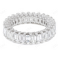 14K Gold 4.29ct VVS Emerald Diamond Eternity Band Ring hip hop jewelry CustomDiamJewel