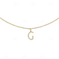 0.18 CTW Natural Diamond 10K Gold G Letter Pendant CustomDiamJewel