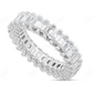 14K Gold 4.29ct VVS Emerald Diamond Eternity Band Ring hip hop jewelry CustomDiamJewel