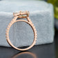 Pear Lab-Grown Diamond Pavé Ring customdiamjewel