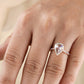 Pear Lab-Grown Diamond Pavé Ring customdiamjewel