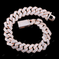 925 Silver Baguette Moissanite Miami Cuban Link Chain CustomDiamJewel