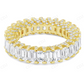 14K Gold 4.29ct VVS Emerald Diamond Eternity Band Ring hip hop jewelry CustomDiamJewel