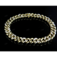 Silver Moissanite Simple Atlernating Cuban Bracelet hip hop jewelry CustomDiamJewel