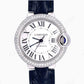 Custom Round Shape Cartier Moissanite Bezel Watch customdiamjewel