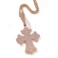 Moissanite Cross Diamond Hip Hop Pendant  CustomDiamJewel   