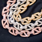 20mm Baguette Moissanite Mariner Link Trendy Chain hip hop jewelry CustomDiamJewel