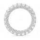 3Ct Emerald Moissanite Hidden Halo Full Eternity Band Ring hip hop jewelry CustomDiamJewel