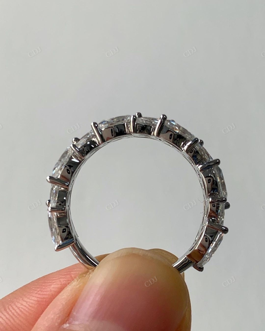 Marquise Leaf Lab Grown Diamond Eternity Band customdiamjewel