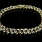Silver Moissanite Simple Atlernating Cuban Bracelet hip hop jewelry CustomDiamJewel