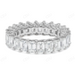 3Ct Emerald Moissanite Hidden Halo Full Eternity Band Ring hip hop jewelry CustomDiamJewel