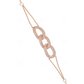 14K Solid Gold Unique Trendy Three Link Diamond Bracelet CustomDiamJewel