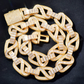 20mm Baguette Moissanite Mariner Link Trendy Chain hip hop jewelry CustomDiamJewel