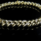 Silver Moissanite Simple Atlernating Cuban Bracelet hip hop jewelry CustomDiamJewel