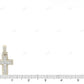 Emerald Cut Lab Grown Diamond Cross Pendant 14K Gold Hip Hop Pendent CustomDiamJewel