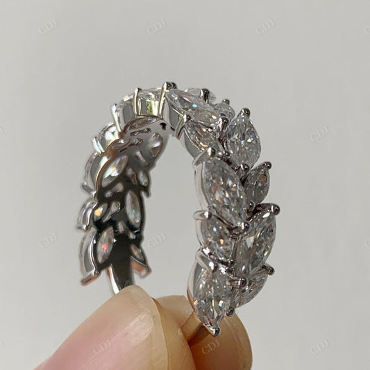 Marquise Leaf Lab Grown Diamond Eternity Band customdiamjewel