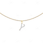 1.2" 0.35 CTW 10K Gold Diamond Letter Y Initial Pendant CustomDiamJewel