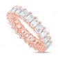 3Ct Emerald Moissanite Hidden Halo Full Eternity Band Ring hip hop jewelry CustomDiamJewel