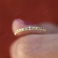 Half Eternity 14K solid Gold Real Diamond Bubble Wedding Band customdiamjewel