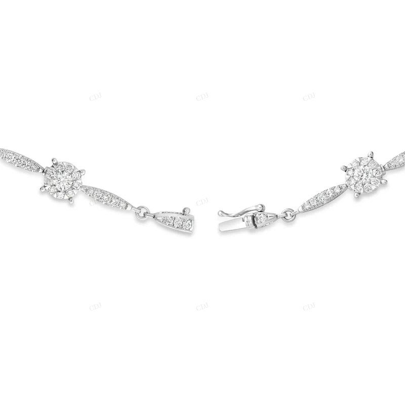 VVS Moissanite 925 Sterling Silver Stylish Tennis Bracelet CustomDiamJewel